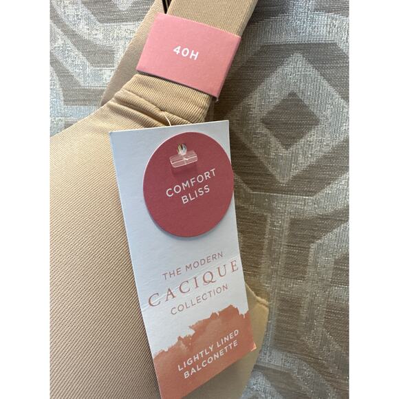 Cacique the modern collection comfort bliss lightly lined balconette size 40H - Picture 2 of 6